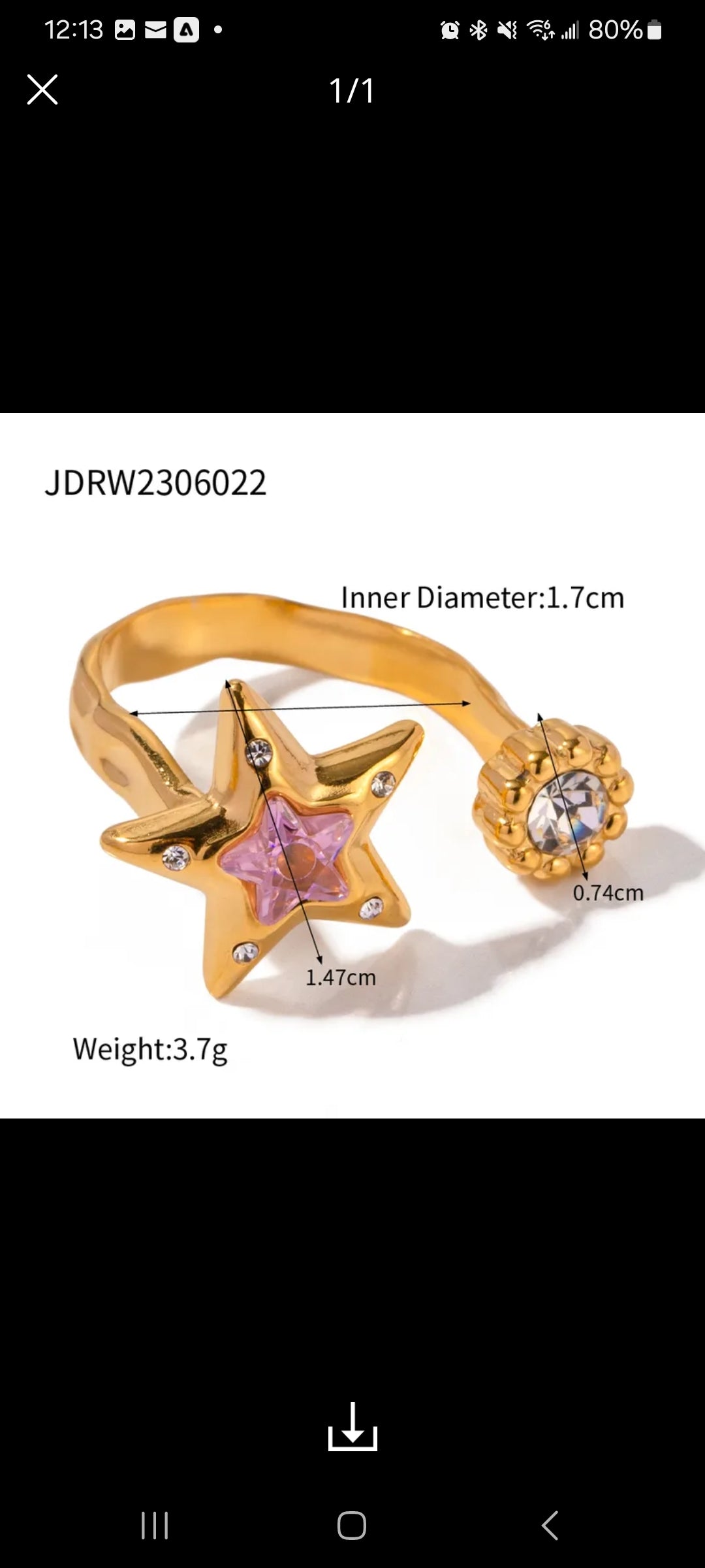 Double ended open ring
