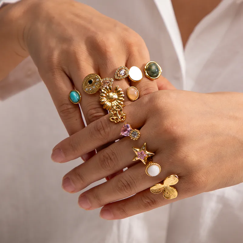 Double ended open ring
